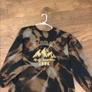 One of a kind Colorado bleached hoodie